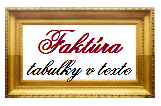 tabuľky v texte
