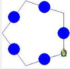 päťuholník s korálkami